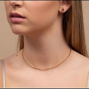 Uncommon James purdy rhinestone necklace 16”